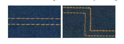 直驱高速自动供油双针平缝一体机