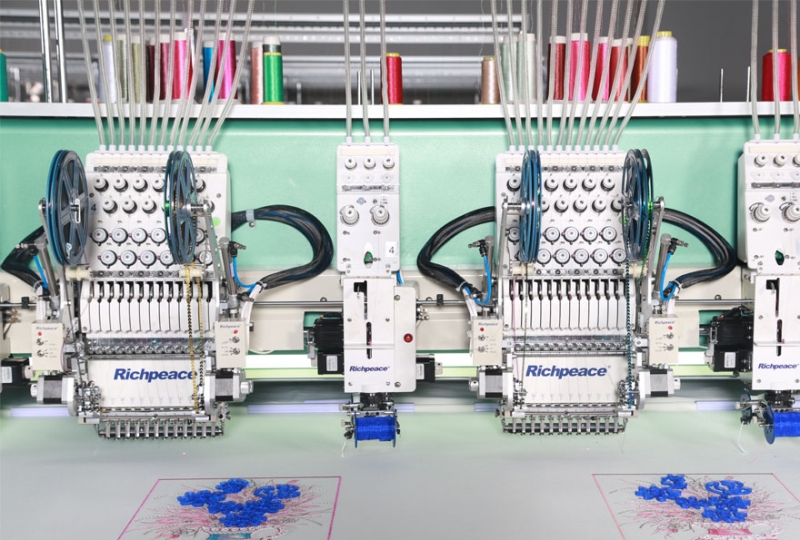 富怡混合缠绕（盘带）绣花机