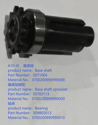 Base shaft sprocket assembly