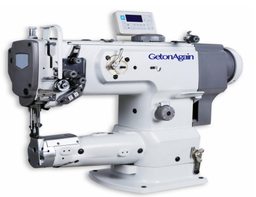 Cama de cilindro de acionamento direto, máquina de costura de alimentação composta de agulha única